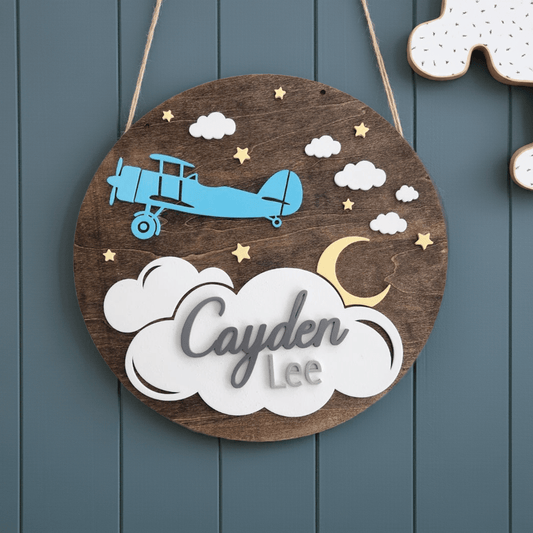 Custom Baby Name Sign for Nursery Decor for Kids Bedroom - Giftable Moments CA