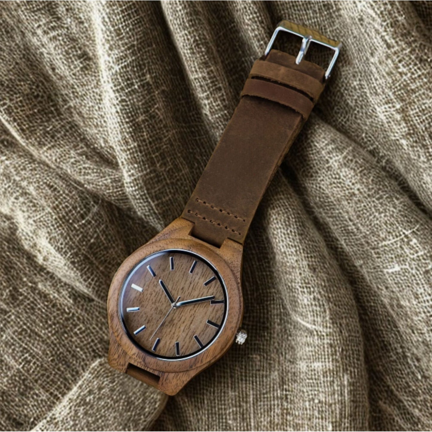 Custom Men Wood Watch Engraved Watch for Dad Personalized Husband Gift Wood Watch Box Groomsmen Gift Anniversary Gift for Him Boyfriend Gift - Giftable Moments CA