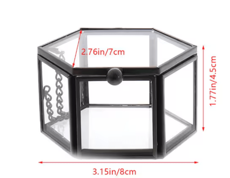 Custom Ring Box Proposal Engagement Ring Box Geometric Wedding Keepsake - BigKer Creations