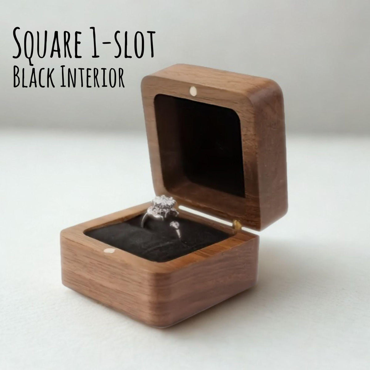 Engraved Wedding Ring Box for Ring Bearer Engagement Ring Holder for Her Wedding Keepsake Box Jewelry Box for Anniversary Gift for Wife