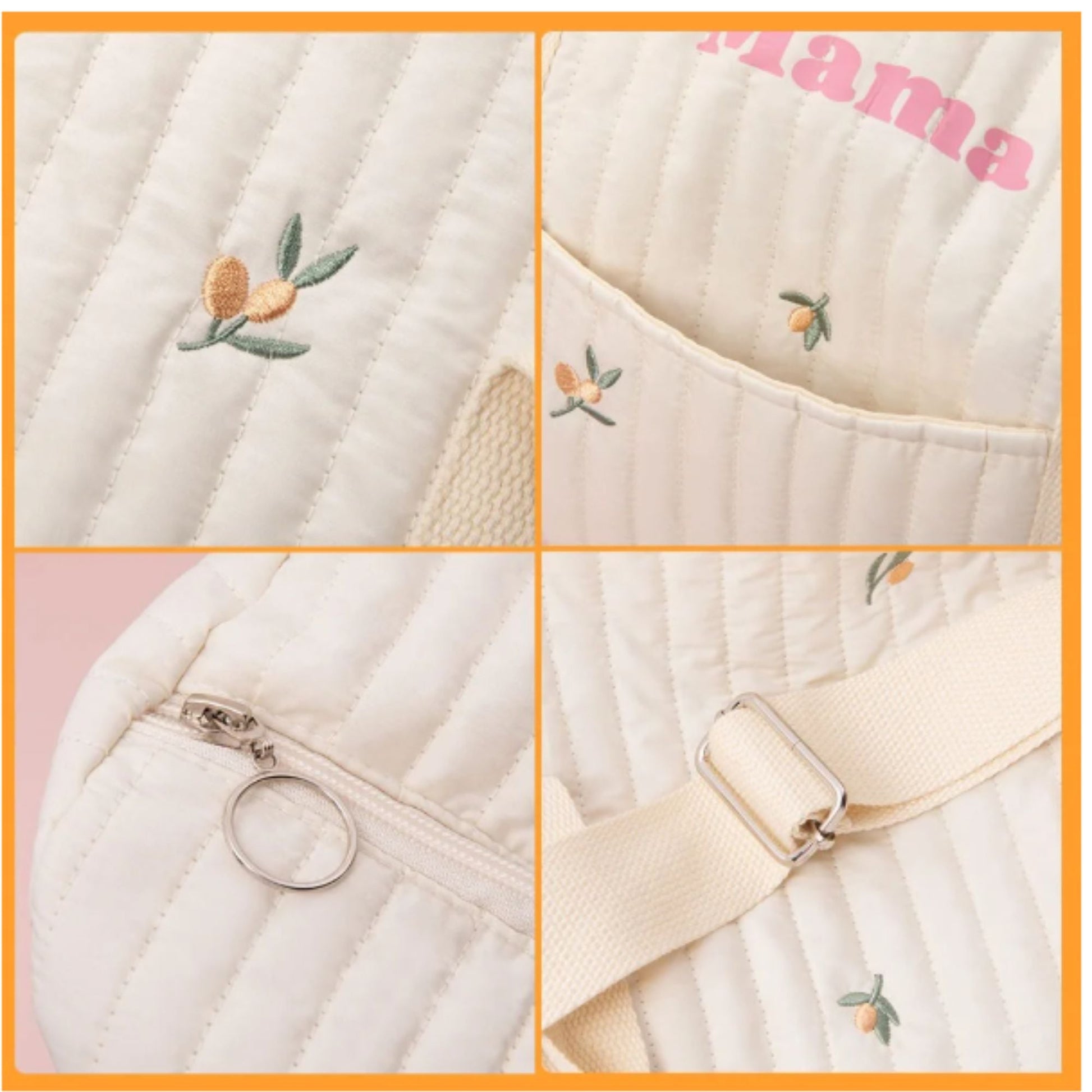 New Mom Gift for Baby Diaper Bag for Baby Shower Gift Bag for Hospital Personalized Baby Keepsake for Expecting Mom Baby Christening Gift - BigKer Creations