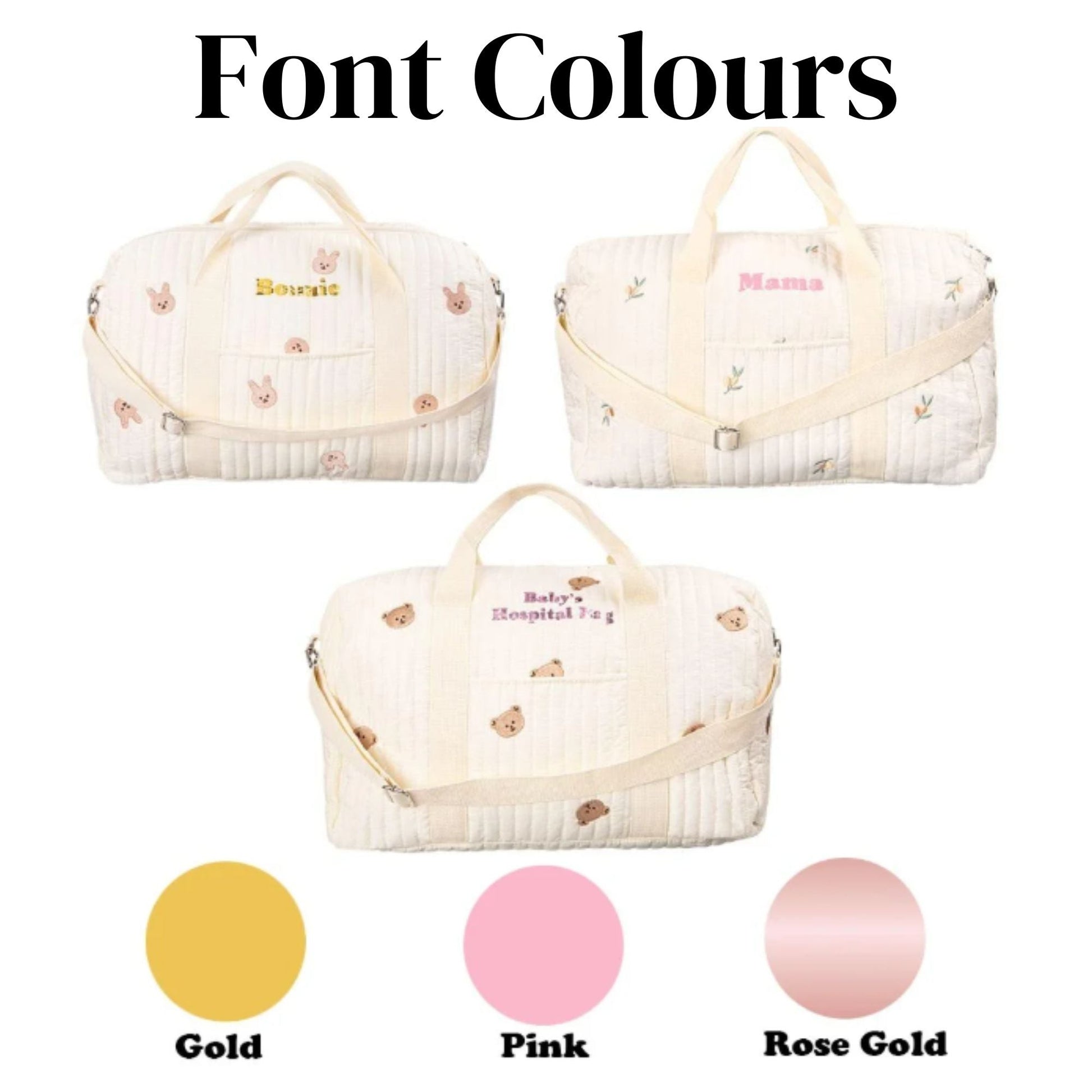 New Mom Gift for Baby Diaper Bag for Baby Shower Gift Bag for Hospital Personalized Baby Keepsake for Expecting Mom Baby Christening Gift - BigKer Creations